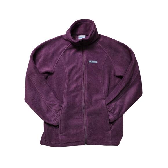 Columbia Women’s Full Zip Fleece Jacket Purple Size Medium - Picture 1 of 7